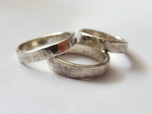 Load image into Gallery viewer, Sterling Silver Ring, Forged and Hammered
