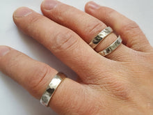 Load image into Gallery viewer, Sterling Silver Ring, Forged and Hammered