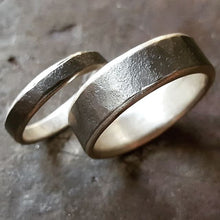 Load image into Gallery viewer, Silver and Iron ring