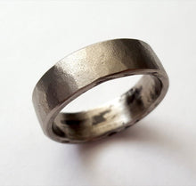 Load image into Gallery viewer, Stainless Steel Wedding Band, Faceted Texture