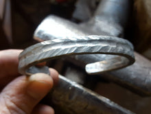 Load image into Gallery viewer, Rustic Titanium Cuff Bracelet