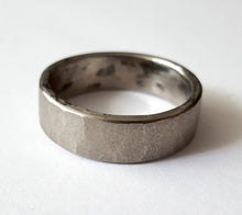 Load image into Gallery viewer, Stainless Steel Wedding Band, Faceted Texture
