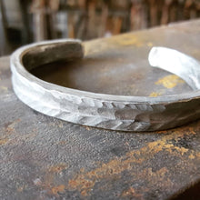Load image into Gallery viewer, Rustic Titanium Cuff Bracelet